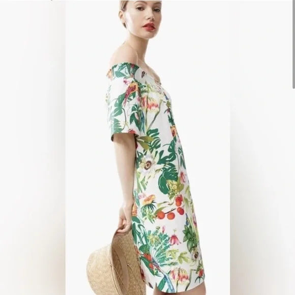 J. Crew Multicolor Tropical Dress/ Size 10/ GORGEOUS PRINT - Picture 2 of 10